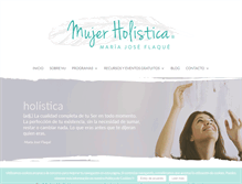 Tablet Screenshot of mujerholistica.com